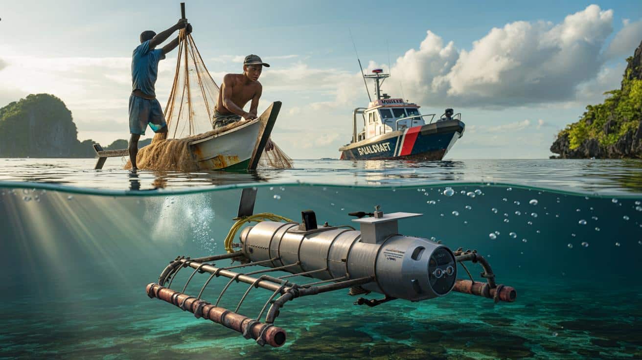 Erneut finden Fischer chinesische Unterwasser-Tarnkappendrohnen